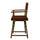 18'' Director's Chair Honey Oak Frame-Burgundy Canvas - Casual Home