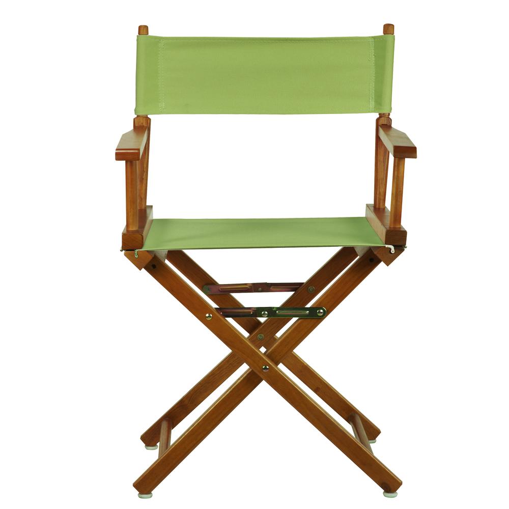 18'' Director's Chair Honey Oak Frame-Lime Green Canvas - Casual Home