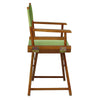 18'' Director's Chair Honey Oak Frame-Lime Green Canvas - Casual Home
