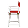 18'' Director's Chair White Frame-Red Canvas - Casual Home
