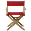 American Trails Extra-Wide Premium 18''  Directors Chair Natural Frame W/Red Color Cover