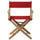 American Trails Extra-Wide Premium 18''  Directors Chair Natural Frame W/Red Color Cover