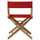 American Trails Extra-Wide Premium 18''  Directors Chair Natural Frame W/Red Color Cover