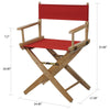 American Trails Extra-Wide Premium 18''  Directors Chair Natural Frame W/Red Color Cover