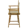 American Trails Extra-Wide Premium 18''  Directors Chair Natural Frame W/Natural Color Cover