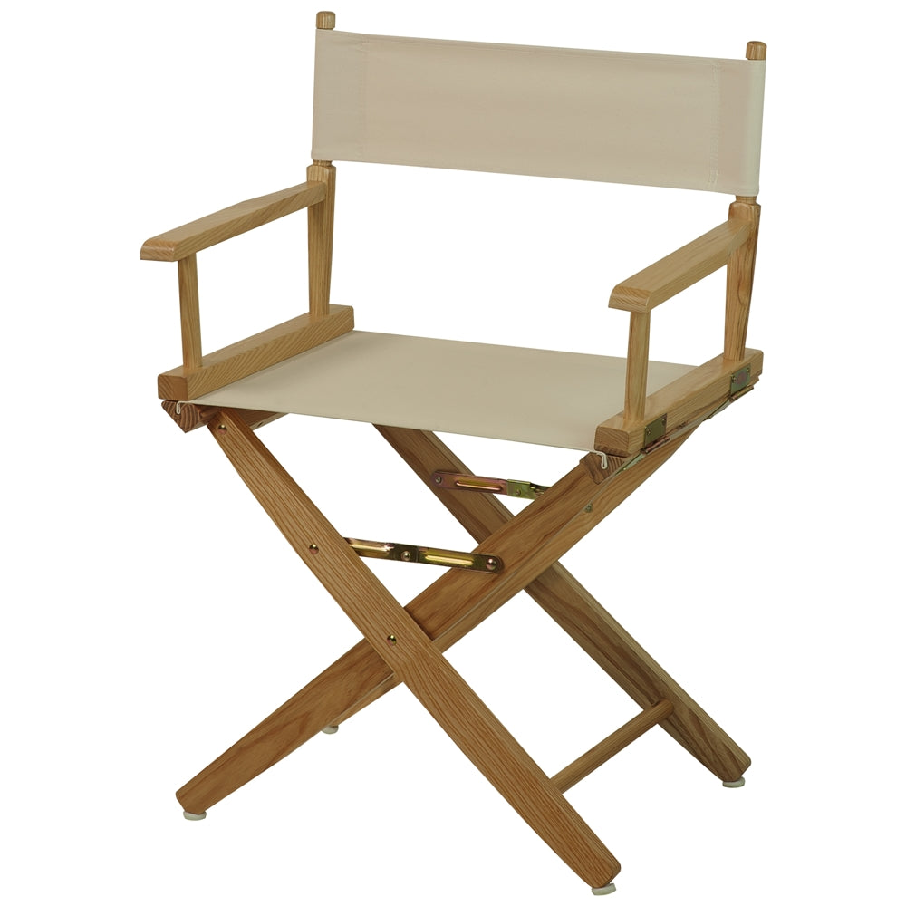 American Trails Extra-Wide Premium 18''  Directors Chair Natural Frame W/Natural Color Cover