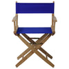 American Trails Extra-Wide Premium 18''  Directors Chair Natural Frame W/Royal Blue Color Cover