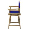 American Trails Extra-Wide Premium 18''  Directors Chair Natural Frame W/Royal Blue Color Cover