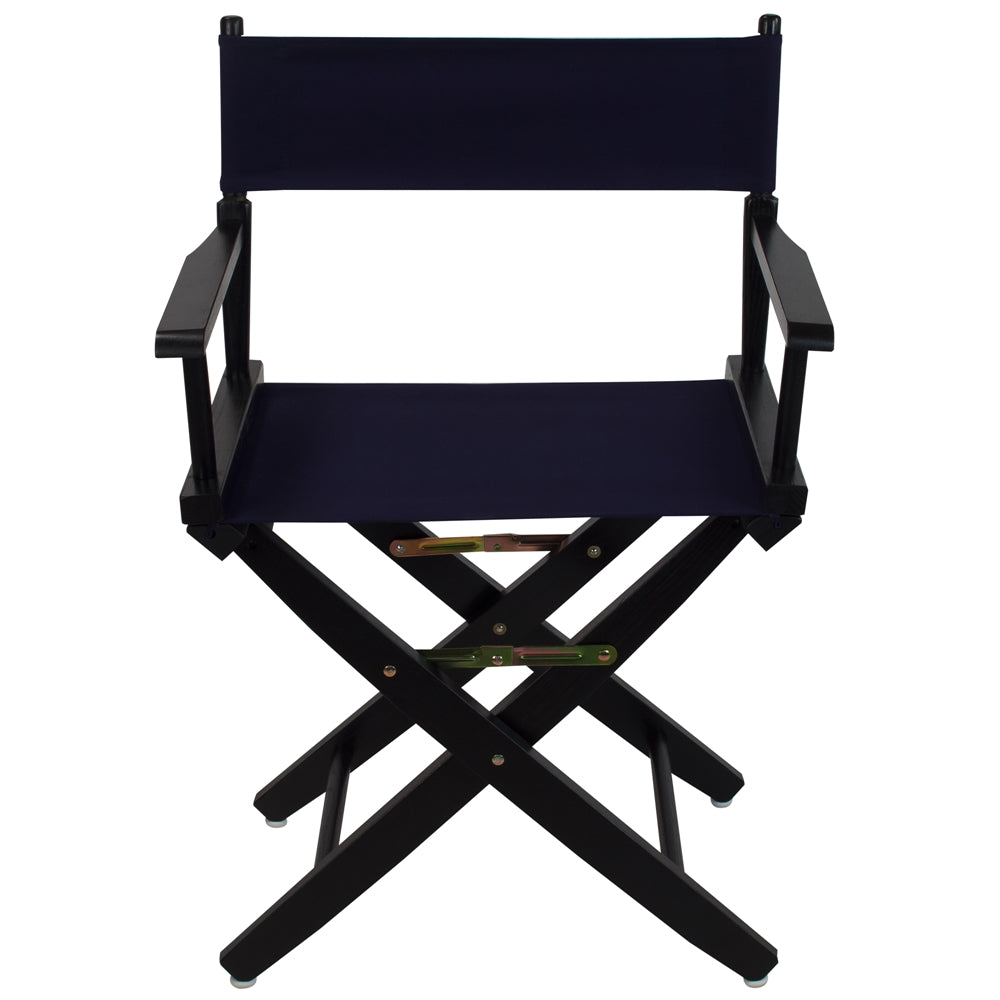 American Trails Extra-Wide Premium 18''  Directors Chair Black Frame W/Navy Color Cover
