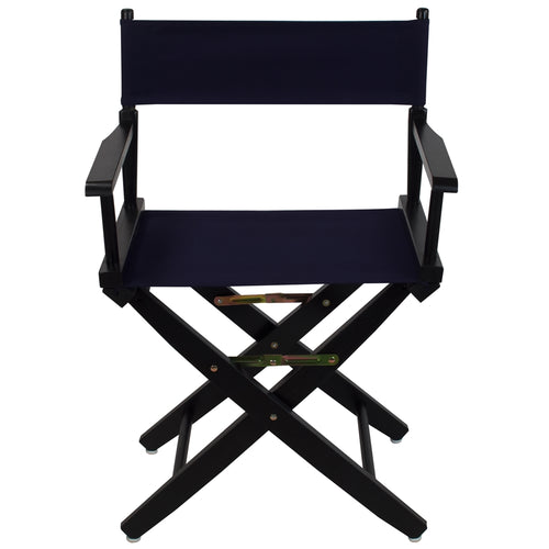 American Trails Extra-Wide Premium 18''  Directors Chair Black Frame W/Navy Color Cover