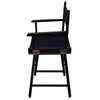 American Trails Extra-Wide Premium 18''  Directors Chair Black Frame W/Navy Color Cover