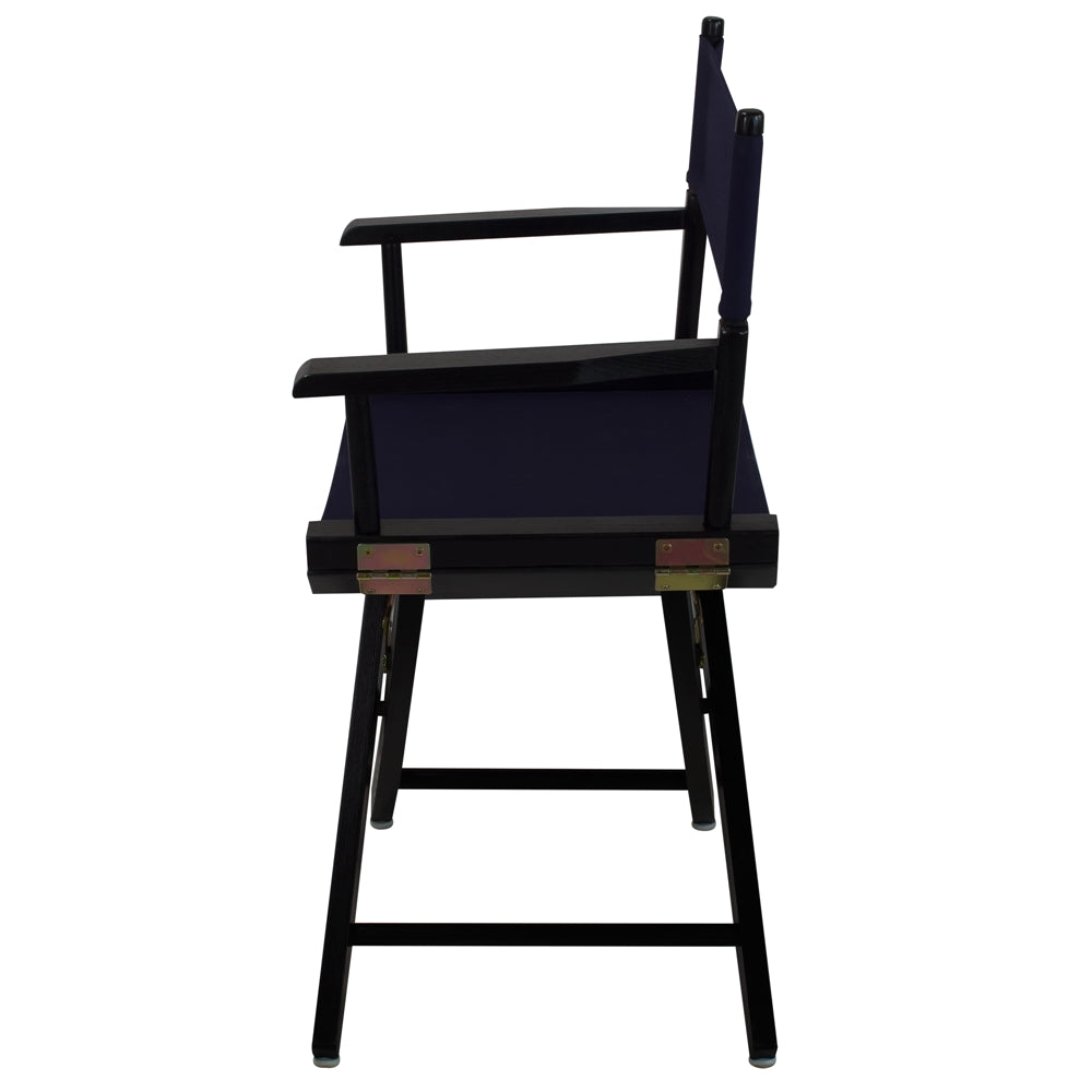 American Trails Extra-Wide Premium 18''  Directors Chair Black Frame W/Navy Color Cover