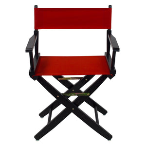 American Trails Extra-Wide Premium 18''  Directors Chair Black Frame W/Red Color Cover