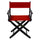 American Trails Extra-Wide Premium 18''  Directors Chair Black Frame W/Red Color Cover
