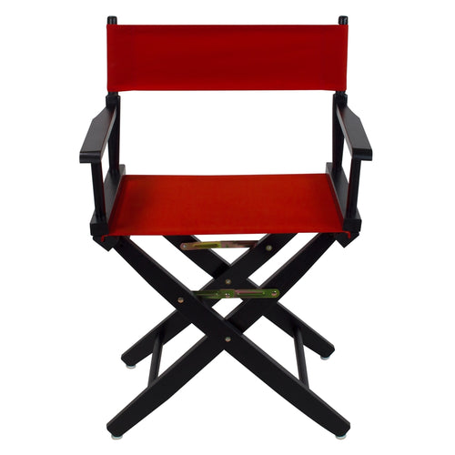 American Trails Extra-Wide Premium 18''  Directors Chair Black Frame W/Red Color Cover