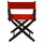 American Trails Extra-Wide Premium 18''  Directors Chair Black Frame W/Red Color Cover