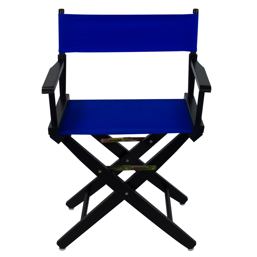 American Trails Extra-Wide Premium 18''  Directors Chair Black Frame W/Royal Blue Color Cover