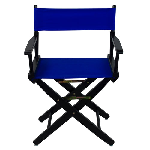 American Trails Extra-Wide Premium 18''  Directors Chair Black Frame W/Royal Blue Color Cover