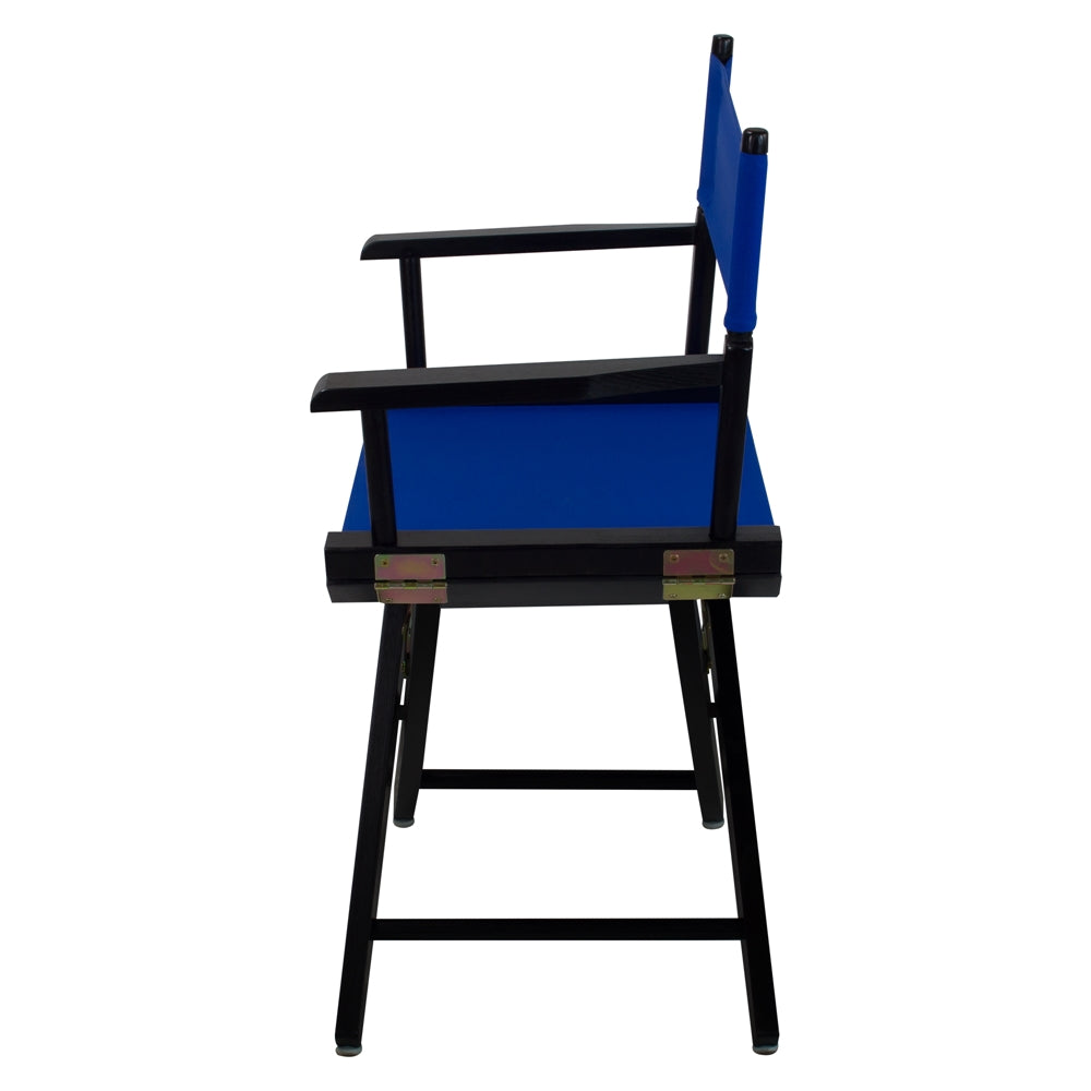 American Trails Extra-Wide Premium 18''  Directors Chair Black Frame W/Royal Blue Color Cover