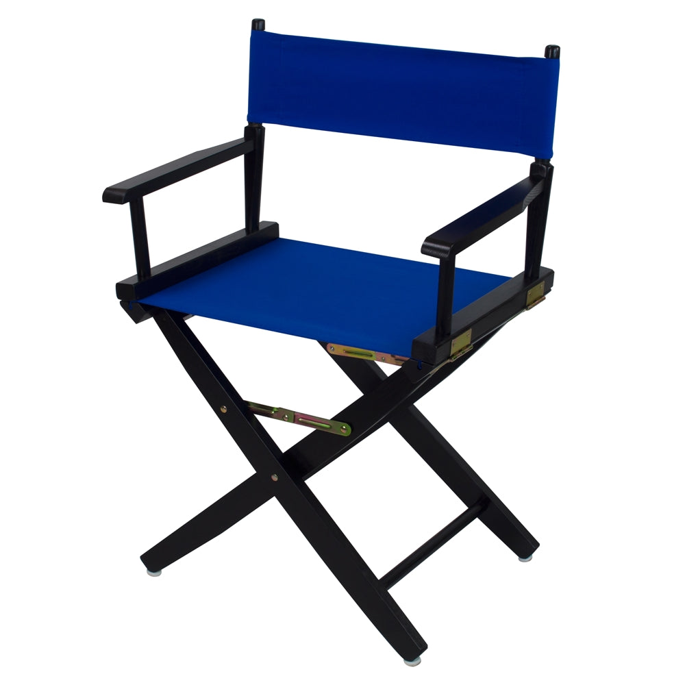 American Trails Extra-Wide Premium 18''  Directors Chair Black Frame W/Royal Blue Color Cover