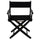 American Trails Extra-Wide Premium 18''  Directors Chair Black Frame W/Black Color Cover