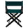 American Trails Extra-Wide Premium 18''  Directors Chair Black Frame W/Hunter Green Color Cover