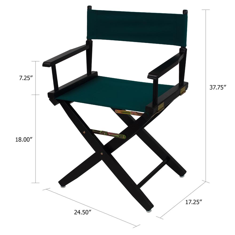 American Trails Extra-Wide Premium 18''  Directors Chair Black Frame W/Hunter Green Color Cover