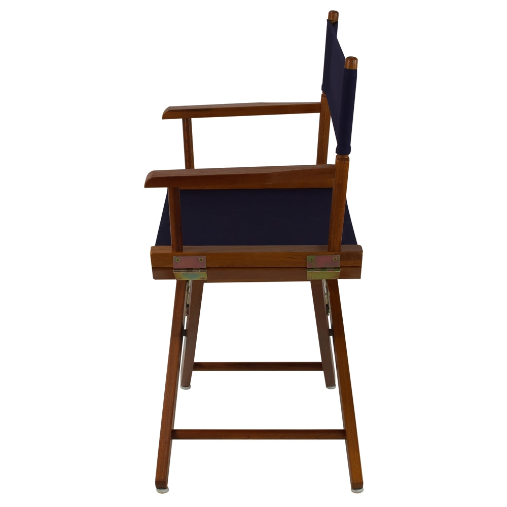 American Trails Extra-Wide Premium 18''  Directors Chair Mission Oak Frame W/Navy Color Cover