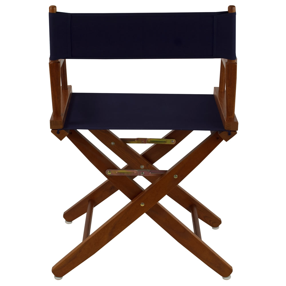 American Trails Extra-Wide Premium 18''  Directors Chair Mission Oak Frame W/Navy Color Cover