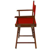 American Trails Extra-Wide Premium 18''  Directors Chair Mission Oak Frame W/Red Color Cover