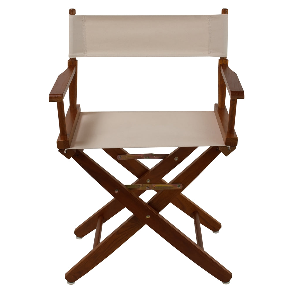 American Trails Extra-Wide Premium 18''  Directors Chair Mission Oak Frame W/Natural Color Cover