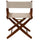 American Trails Extra-Wide Premium 18''  Directors Chair Mission Oak Frame W/Natural Color Cover