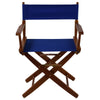 American Trails Extra-Wide Premium 18''  Directors Chair Mission Oak Frame W/Royal Blue Color Cover