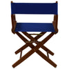 American Trails Extra-Wide Premium 18''  Directors Chair Mission Oak Frame W/Royal Blue Color Cover