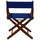 American Trails Extra-Wide Premium 18''  Directors Chair Mission Oak Frame W/Royal Blue Color Cover