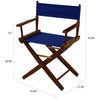 American Trails Extra-Wide Premium 18''  Directors Chair Mission Oak Frame W/Royal Blue Color Cover