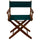 American Trails Extra-Wide Premium 18''  Directors Chair Mission Oak Frame W/Hunter Green Color Cover