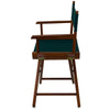 American Trails Extra-Wide Premium 18''  Directors Chair Mission Oak Frame W/Hunter Green Color Cover