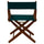 American Trails Extra-Wide Premium 18''  Directors Chair Mission Oak Frame W/Hunter Green Color Cover
