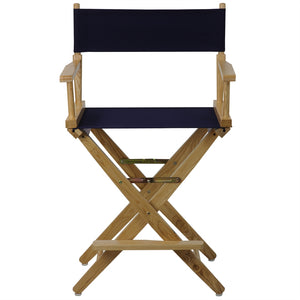 American Trails Extra-Wide Premium 24''  Directors Chair Natural Frame W/Navy Color Cover