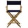 American Trails Extra-Wide Premium 24''  Directors Chair Natural Frame W/Navy Color Cover