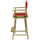 American Trails Extra-Wide Premium 24''  Directors Chair Natural Frame W/Red Color Cover