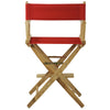 American Trails Extra-Wide Premium 24''  Directors Chair Natural Frame W/Red Color Cover