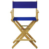 American Trails Extra-Wide Premium 24''  Directors Chair Natural Frame W/Royal Blue Color Cover