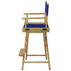 American Trails Extra-Wide Premium 24''  Directors Chair Natural Frame W/Royal Blue Color Cover