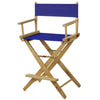 American Trails Extra-Wide Premium 24''  Directors Chair Natural Frame W/Royal Blue Color Cover