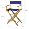 American Trails Extra-Wide Premium 24''  Directors Chair Natural Frame W/Royal Blue Color Cover