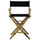 American Trails Extra-Wide Premium 24''  Directors Chair Natural Frame W/Black Color Cover