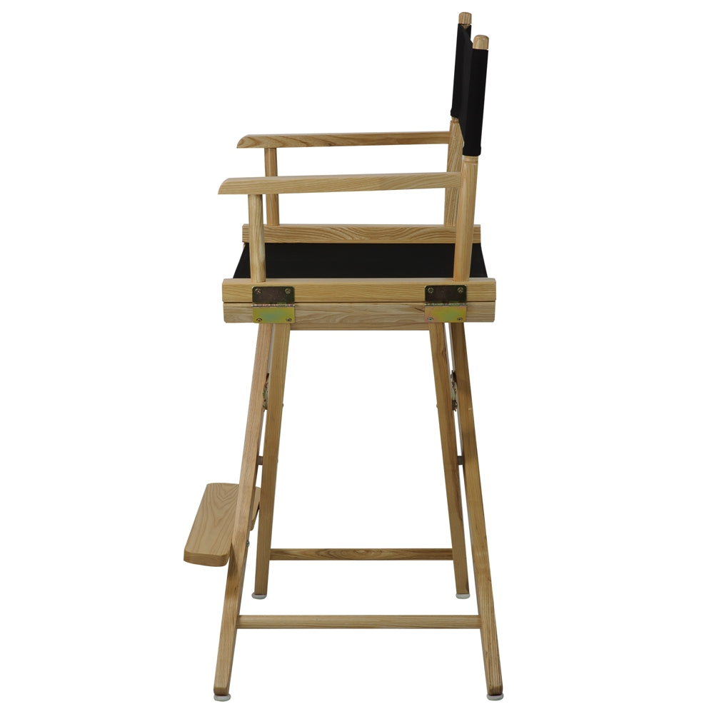 American Trails Extra-Wide Premium 24''  Directors Chair Natural Frame W/Black Color Cover