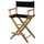 American Trails Extra-Wide Premium 24''  Directors Chair Natural Frame W/Black Color Cover